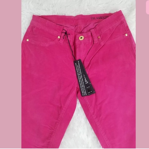 BLANK NYC WOMEN'S SKINNY VELOUR JEANS PANTS PINK - Picture 5 of 5